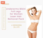 Underarms Bikini Full Legs Laser Hair Removal Package