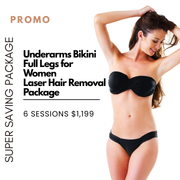 Underarms Bikini Full Legs Laser Hair Removal Package
